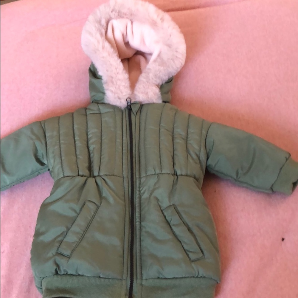 Fleece lined infants jacket